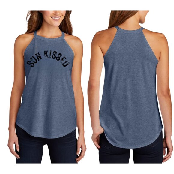 Sun Kissed Tank Blue Heather NWT SZ XL - Picture 3 of 8